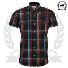 Relco Mens Check Shirt Black