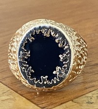 Gents 9ct Gold & Onyx Signet