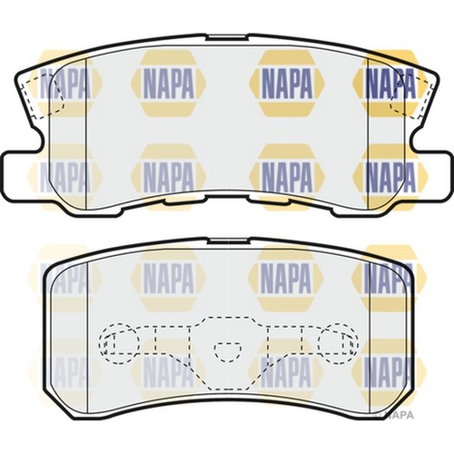 Brake pads set - pads, for