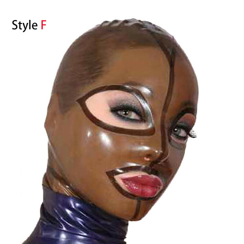 Latex mask exotic rubber hood - rubber,