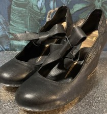 J Shoes Betty Black Wedge Heel