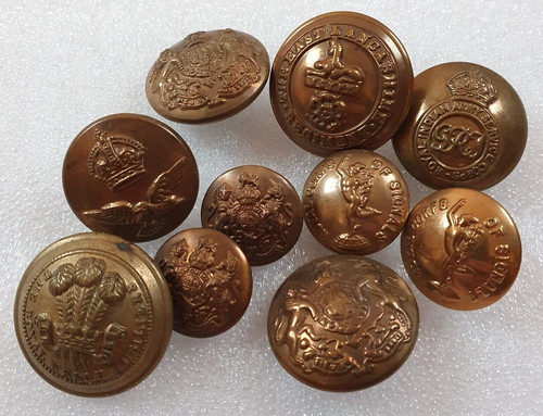 British military buttons - military,