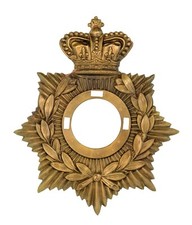 Victorian Crown Helmet Plate