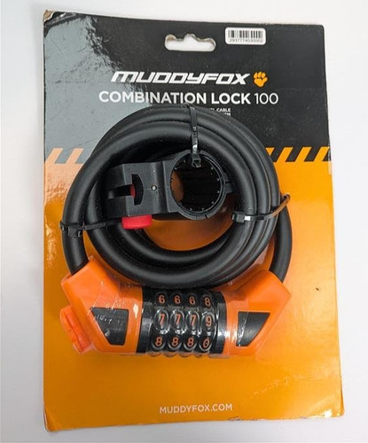 Muddyfox combination bike lock - combination,