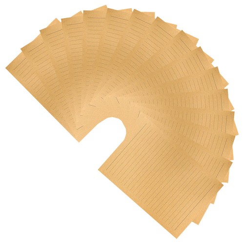 50pcs vintage lined kraft - 50pcs,
