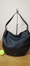 Joules Large Leather Shoulder Bag Tote Black Used Twice F23