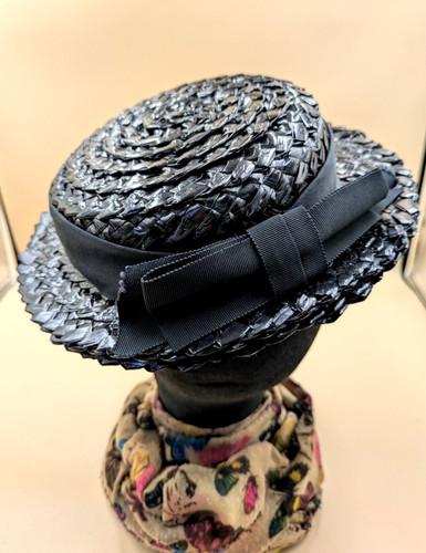 Vtg straw raffia - straw/raffia, boater