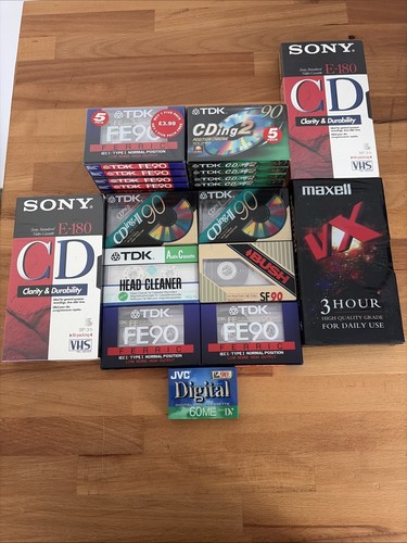 Vhs and cassette - and,