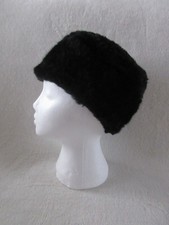 COSSACK STYLE HAT  : BLACK FAUX FUR