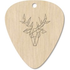 7 x 'Diamond Stag' Guitar Picks / Pendants (GP00013697)