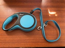 Flexi New Comfort 8 Meter Tape Dog Lead 8M Retractable Lead/Leash Blue Upto 50KG