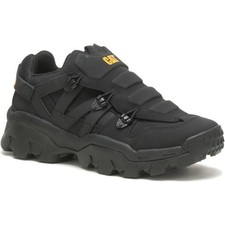 Caterpillar Alpha Unisex Elastic Hook Leather Trainers In Black size  4