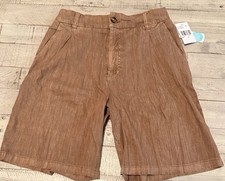 NWT Kut from the Kloth Lenin Blend Minimalist Rust Shorts Pleater Preppy Size 6