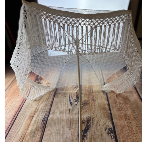 Vintage white floral lace - vintage,