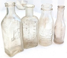 Vintage Antique Embossed Clear