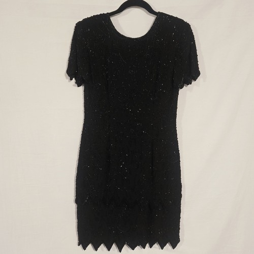 Vtg fully beaded costume dress - costume,