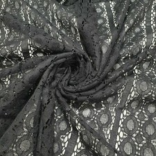 Floral Lace Material Craft Dress Costume Curtain Quilting Fabric 58" Meter