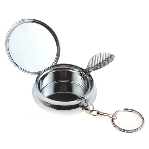 Metal pocket ashtray - ashtray, with
