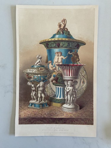 Antique victorian print - print, –