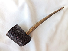 Kikob, a rustic tankard briar pipe with a meerschaum lining & a slender stem
