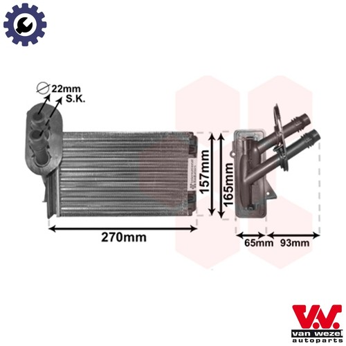 Heat exchanger interior - heat,