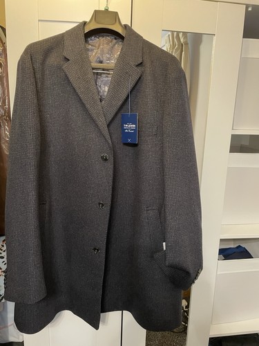Mens lewin wool overcoat - wool,