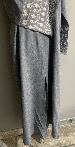 Abaya dress blue open - dress,