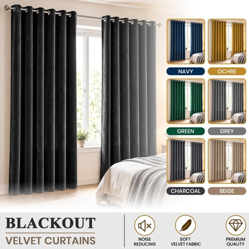 Luxury velvet curtains eyelet - luxury,