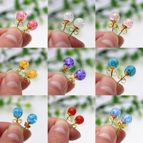 Colourful crackle bubble glass - crackle-bubble,