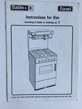 Vintage brochure Flavel Sable gas cooker