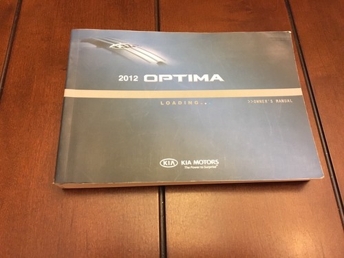 2012 kia optima factory owners - 2012,