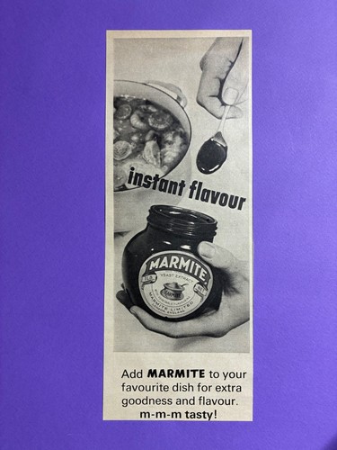 Marmite 1964 original press - 1964,