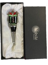 Christmas Nobile Glasswear Bottle Stopper. Perfect present original box