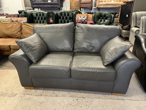 Next grey real leather two - real,