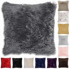 4 x Faux Fur Cushion Covers
