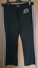 MATALAN Ladies size 20 Black / white stripped Trousers elesticaled waist NWTGS