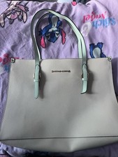 Smith & Canova Beige Mint Green Tote Handbag Bag Shoulder