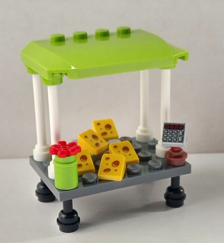 Lego cheese market - lego, stall