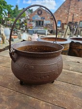 Old Antique  Cast Iron Cauldron Dale & Co. 1730 Coalbrookedale