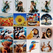 Decorated Ceramic Coaster