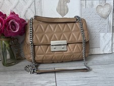Michael Kors Camel Quilted Leather Large Sloan Shoulder Bag Chain