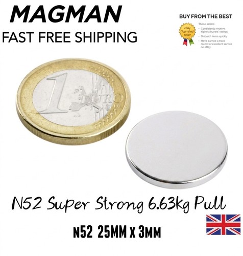 25mm 3mm n52 strong - n52,