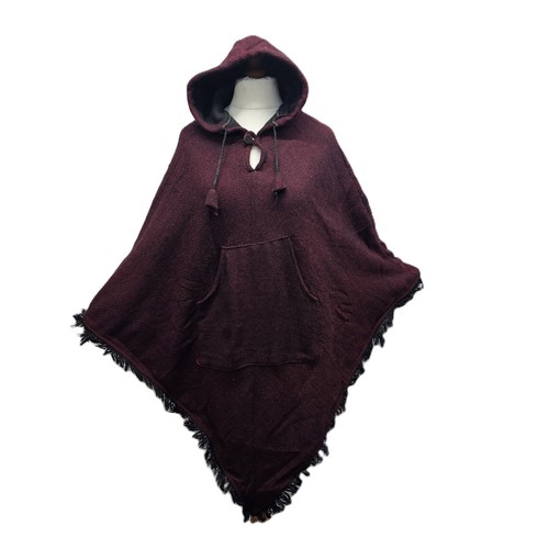 Poncho fleece lined warm cape - poncho,