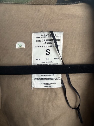 Zara woman green beige camo - green/beige,