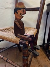 1930’s/ 40’s Naive Wooden Articulated Jigger Doll Antique Toy