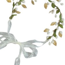 Pearl/ Leaf Hairband Eye Catching Model Show Tiaras Flower Girl Styling Headband