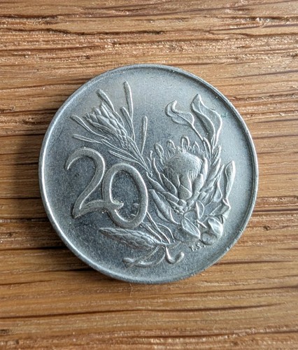 South africa cents - 20, coin