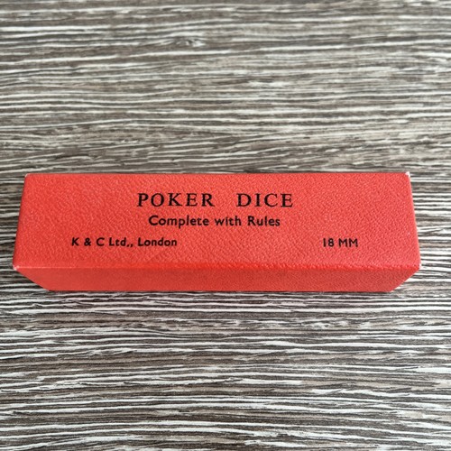 Poker dice set pack vintage - dice,