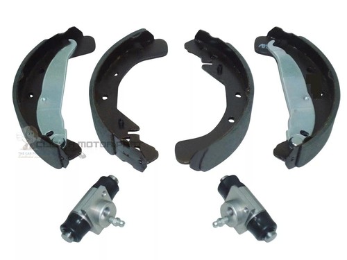 Rear brake shoes - &, wheel