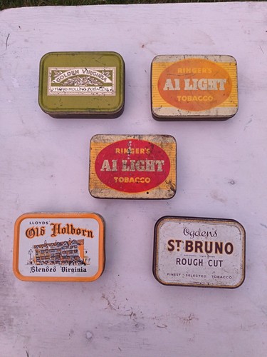 Vintage tobacco tins job - tins,